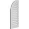 Ekena Millwork Quarter Round Top Left Surface Mount PVC Gable Vent w/ 3-1/2"W x 1"P Standard Frame, 18"W x 42"H GVPQL18X4201SF - alternate 2